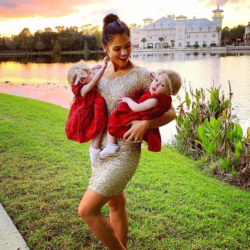 Abercrombie and Fitch gold sequins dress